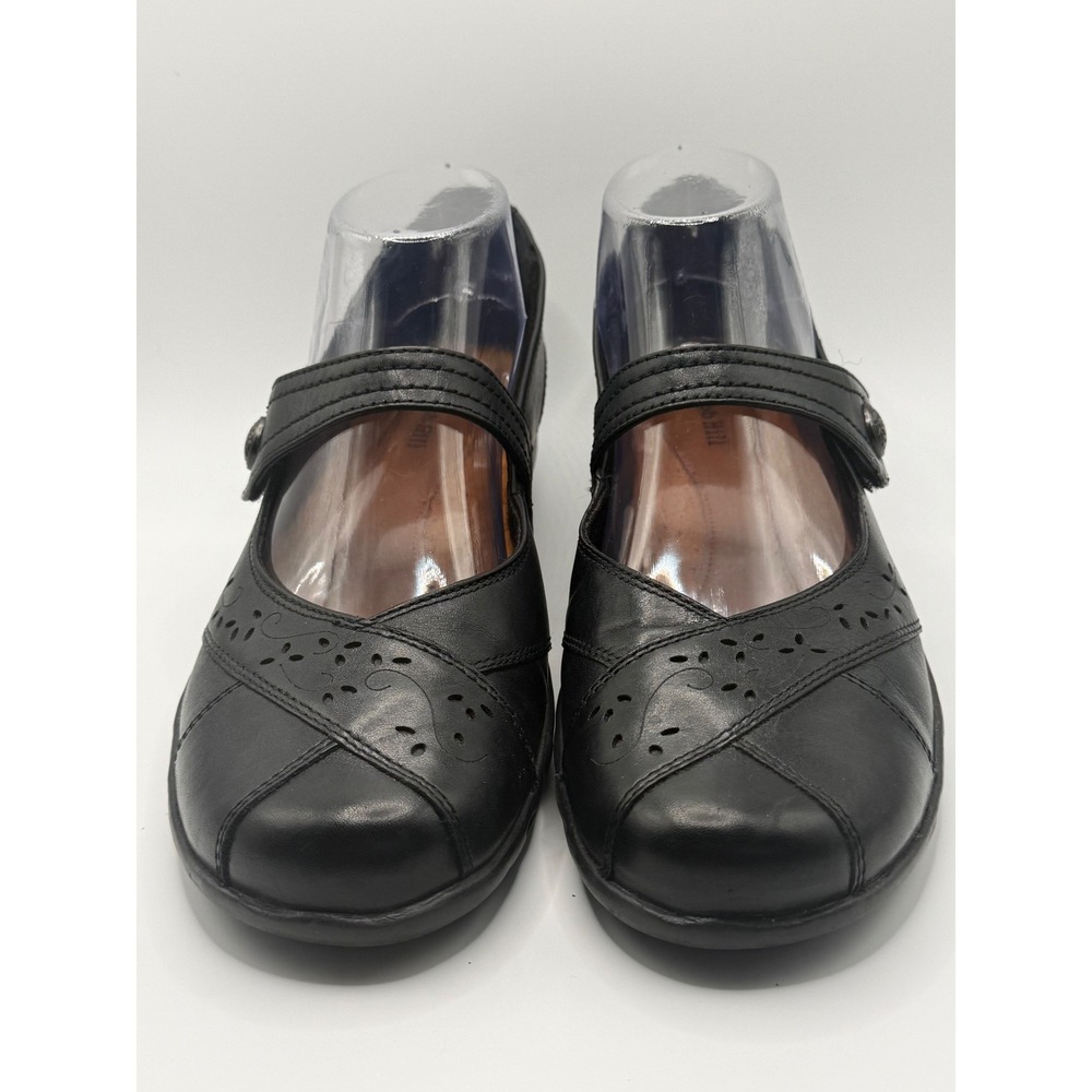 Cobb Hill Black Mary Jane Petraβ Comfort Shoe Lazer Cut Design SZ 9